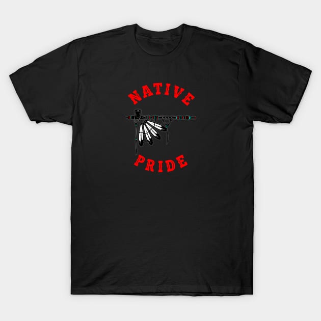 NATIVE PRIDE 41 (PIPE) T-Shirt by GardenOfNightmares